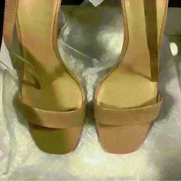 INC Strappy Nude Heels 3 inches Women’s 10 - Picture 4 of 7